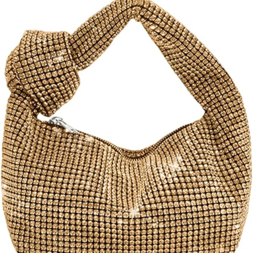 NEW Sparkling Bling Swarovski Crystal Rhinestone Knot Bag Purse +FREE Gift - Picture 6 of 7